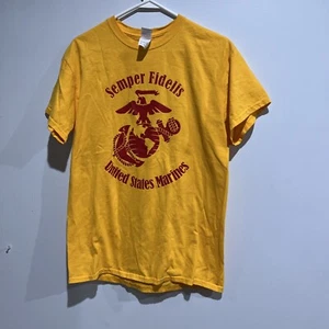 United States Marine Corps Semper Fidelis T-Shirt - Gelb Medium USMC PT - Bild 1 von 4