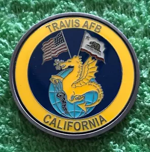 RARE! 349TH AEROSPACE MEDICINE SQUADRON TRAVIS AFB CHALLENGE COIN & FREE GIFT! - Picture 1 of 5