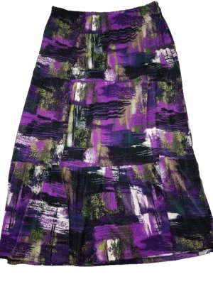 Юбка макси Carole Little 1X Plus красочная художественная эластичная дорожная облегающая - Изображение 1 из 4