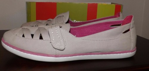 NEW BALANCE MOCASSINO SLIP ON BEAR TRAPS ASTAIRE BEIGE PIATTO CASUAL SCARPE COMODE TAGLIA 9M