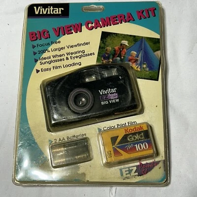 Vintage Camera  Big Viewfinder 1995 Sealed in Plastic Ez Point And Shoot - Image 1 of 4
