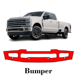 Front bumper PreCut PPF Paint Protection Film For Ford Super Duty 2023-2025 - Picture 1 of 6
