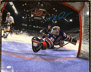 MIKE RICHTER 94 Champs Signed Autograph Auto 16x20 Photo New York Rangers JSA - Picture 1 of 3