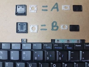 DELL LATITUDE E4300 E4310 ANY KEY NOT BACK LIT, SELLING KEYS NOT WHOLE KEYBOARD - Picture 1 of 9