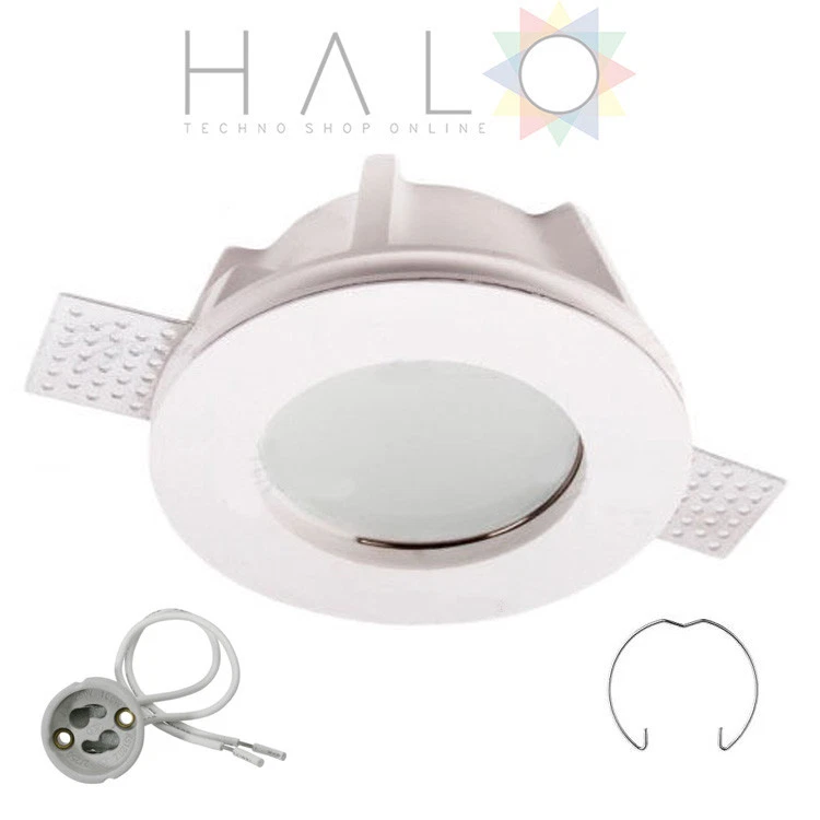 FARETTI INCASSO GESSO A SCOMPARSA CON VETRINO ROTONDO PORTA FARETTO ATTACCO G10 - Immagine 1 di 1