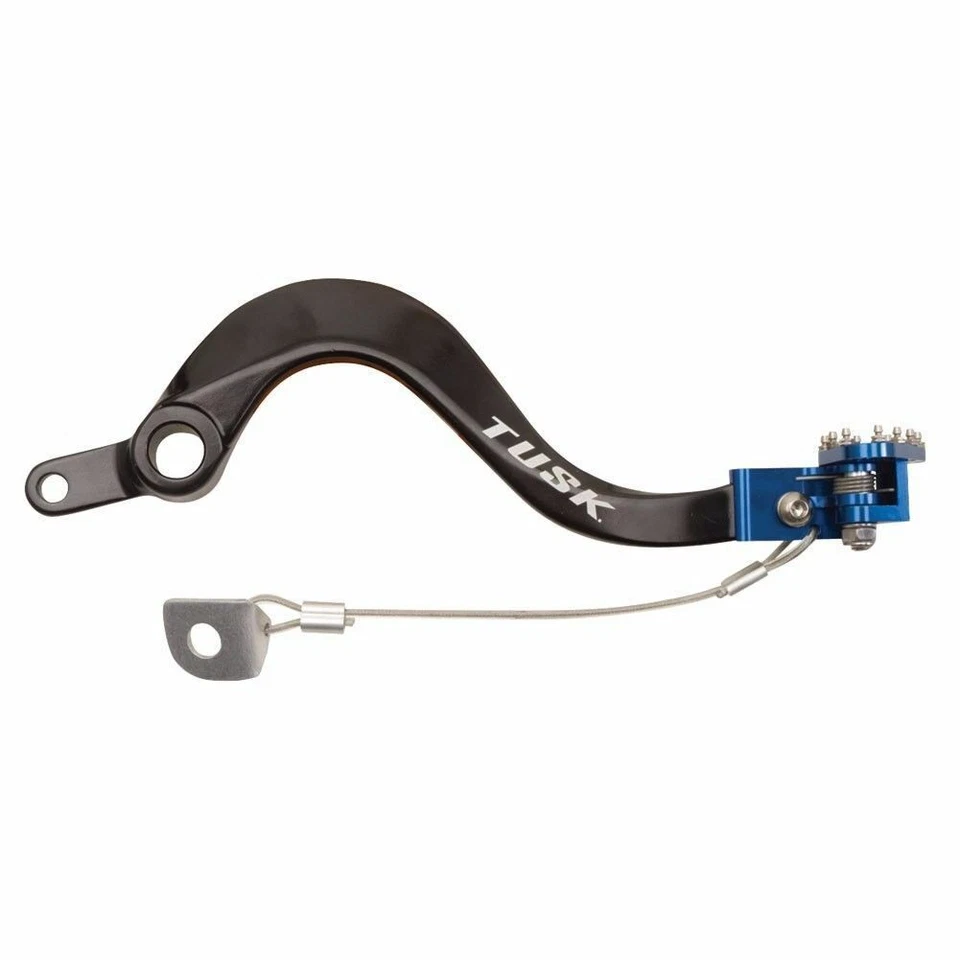 Tusk Aluminum Rear Brake Pedal Blue Tip – Fits: Yamaha YZ250F 2010–2025 - Image 1 of 1