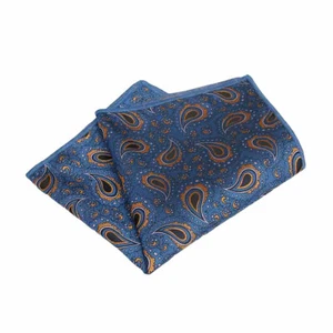 Men Classic Paisley Floral Handkerchief Wedding Party Pocket Square Formal Hanky - Picture 1 of 13