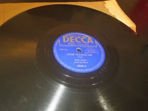 78RPM Decca (Sepia race series) Bob Pope - Stop Teasing / Got 2 Go, nice V+E-V+ - Picture 1 of 6
