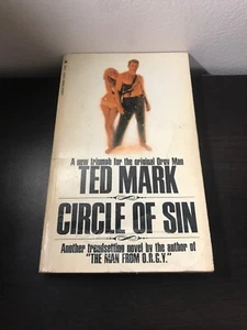 CIRCLE OF SIN by Ted Mark, Rare US Lancer sexy sleaze crime spy vintage PB - Imagen 1 de 4