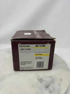 Baldwin 5437.112.PRIV - Türdrücker Set Venezianische Bronze 2 3/8 Backset - Eierknopf - Bild 1 von 14