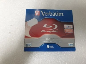 1x Verbatim Blu-ray BD-RE 25GB 2x Rewritable Réinscriptible. à l'unité - Photo 1/1