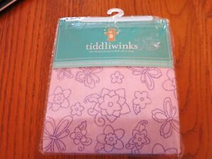 NWT Tiddliwinks Batik Butterfly 100% Cotton Fitted Crib Sheet Packaged