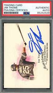 Jim Thome PSA DNA Signed 2008 Topps Allen & Ginter Autograph