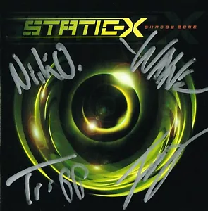 Cubierta de CD Static-X firmada por Shadow Zone Wayne Static RIP Certificado de autenticidad - Imagen 1 de 1
