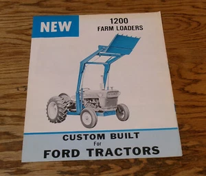 Ford Tractor 1200 1967 original cargador agrícola folleto de ventas 67 - Imagen 1 de 2