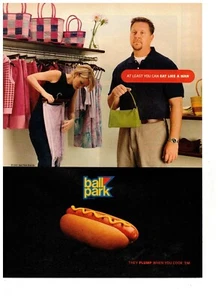 Ball Park At Least You can Eat Like a Man 2006 Print Ad - Picture 1 of 1