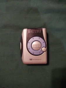 White Westinghouse WCS-12330 Silver AM/FM Stereo Cassette Player Works - Picture 1 of 3