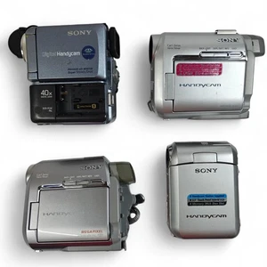 4x Sony Handycam MiniDV Camcorders Job Lot - DCR-HC20 DCR-PC35 DCR-PC5 DCR-HC40 - Picture 1 of 8