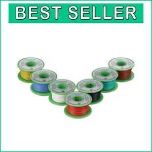 Kit filo silicone 18 AWG - 350 piedi in 7 colori vivaci - ultra flessibile e durevole - Foto 1 di 6