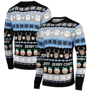 DERBY COUNTY Weihnachtspullover Herren LARGE Official Festlich Sweater XM33 - Bild 1 von 9