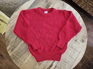 Brooks Brothers Youth Boys 100% Cottom Sweater Size S Made in USA Red Preppy - Picture 1 of 6
