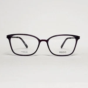 MODO 4525 Women's Ultra-Light Titanium Cat Eye Glasses in Purple Crystal | 56mm - Picture 1 of 15