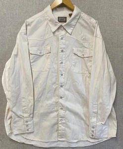 CE Schmidt Workwear Western Style, 2XL White Long Sleeves, Pearl Snaps. - Picture 1 of 12