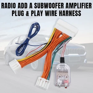 Add Amplifier Subwoofer Radio Wiring For Kia Niro Rio Soul Forte Optima Sedona - Picture 1 of 8