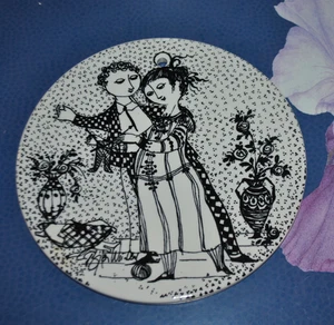 Bjørn Wiinblad NOVEMBER OPTIMISME Wall Plate/Trivet Danish company Nymølle. - Picture 1 of 3