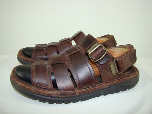 Sandali Timberland Smart Comfort Pescatore Uomo Taglia 12M Pelle Marrone DB3