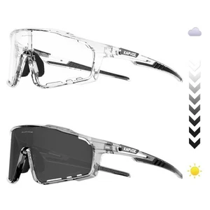 Photochrome Fahrradbrille für Herren Damen Sport Sonnenbrille Gestell Verfärbt... - Bild 1 von 7