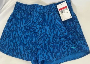 New Girls Nike One High Rise Animal Print Lined Shorts Dri-Fit- Youth Large - Picture 1 of 3
