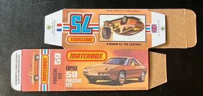 matchbox superfast #59 Porsche 928 ‘77-‘82 Type L Repro Box - Image 1 of 2
