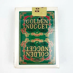 Vintage Golden Nugget Playing Cards Gambling Hall Rooming House Green Hole Punch - Picture 1 of 7
