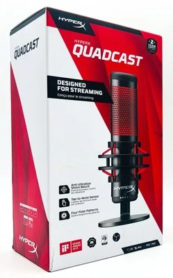 HyperX QuadCast USB Gaming / Streaming Microphone For PC, PS5 / PS4 & Mac - Image 1 of 3