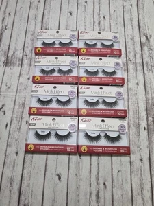 Lot of 8 New Kiss Mink Effect Collection Lashes KMES04 Lady Reusable 3D Look - Picture 1 of 2