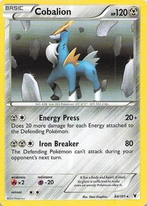 Cobalion Holo Rare Noble Victories 84/101 LP Holo - Picture 1 of 2