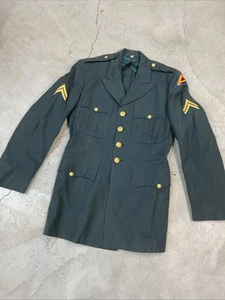 Vietnam US Military Army Dress Coat L Green Uniform Jacket - Picture 1 of 13