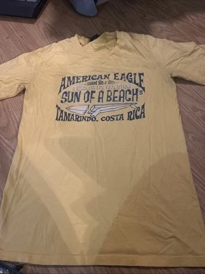 American Eagle Sun Of A Beach Costa Rica Surf Shirt Size XS Extra Small READ  - Image 1 of 4