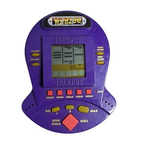 Yahtzee Jackpot Slots Electronic Handheld Video Game 1999 Hasbro Tested WORKS - Picture 1 of 4