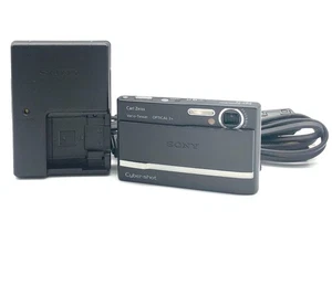 Sony Cyber-Shot DSC-T9 6.0 Mega Pixels Black Compact Digital Camera From Japan - Picture 1 of 10