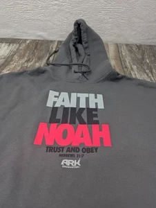 Faith Ark Encounter Gray Hoodie Sweatshirt Med Long Sleeves - Picture 1 of 10