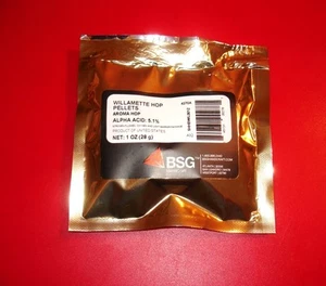 PAQUETE DE FÁBRICA DE PELLETS HOPS HOP WILLAMETTE DE 1 oz de lámina nitro de fábrica de cerveza para el hogar mr kit de cerveza - Imagen 1 de 3
