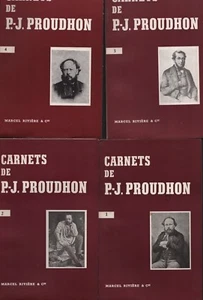 Cuadernos de P J.A.C.K. Proudhon. Quattro volúmenes. Marcel Rivière & Cie. - Picture 1 of 1