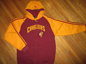CLEVELAND CAVALIERS FULL ZIPPER FRONT HOODIE Zip Up Flaw Basketball Adidas YL