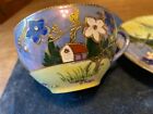 Vintage Japan TT Hand Painted Cup & Saucer w/gold accents