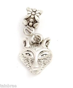 Wolf Head I Wolves Charm Dangle - Picture 1 of 3
