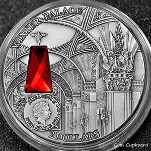 Niue 2014 $2 Winter Palace Saint Petersburg 2 Oz Silver Coin, only 666 minted - Picture 1 of 6