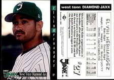 Elvin Hernandez 1999 Grandstand West Tenn Diamond Jaxx #NNO Card *AutographDen*