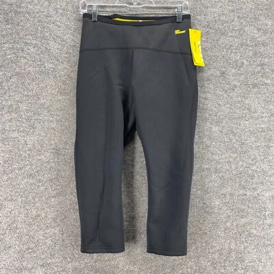 New Neotex Hot Shapers Activewear Leggings Women M Medium Black Capri Mid Rise - Image 1 of 4